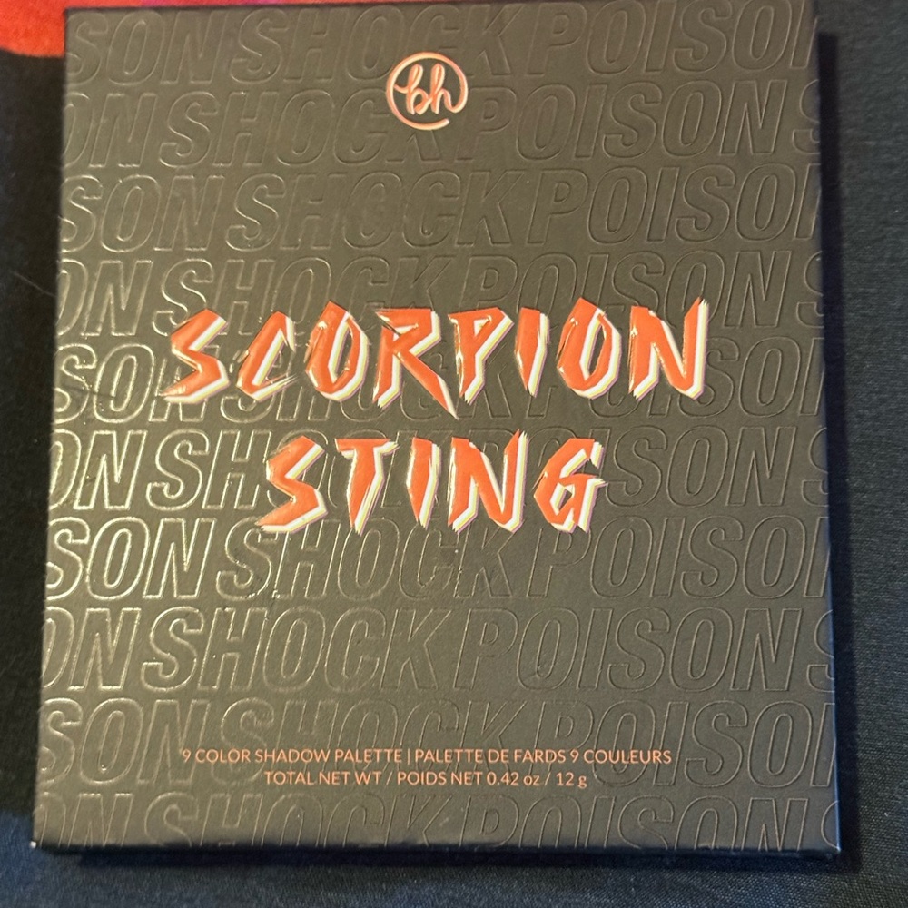 BH Cosmetics Scorpion Sting Eyeshadow Palette - Black & Orange Accents